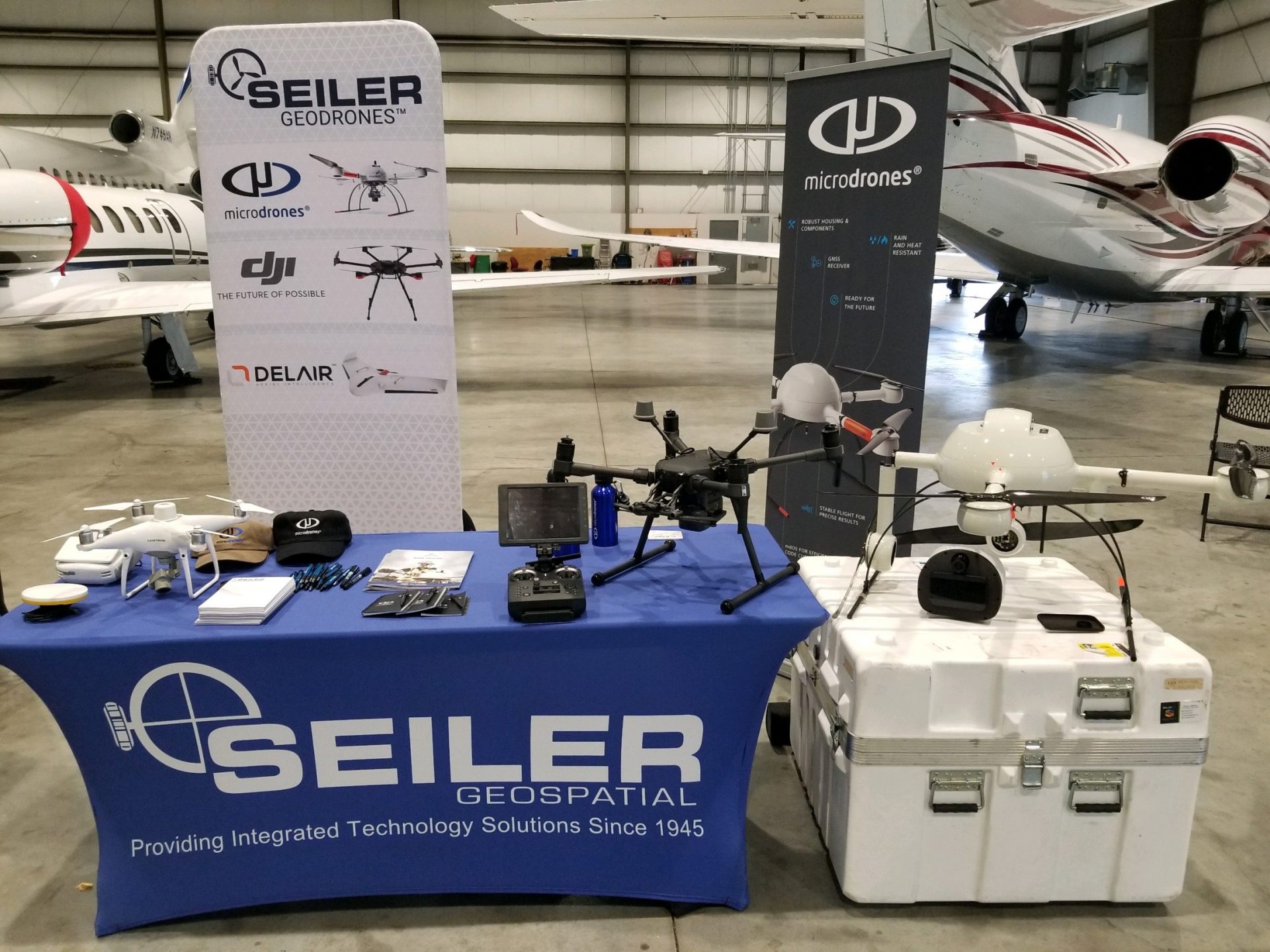 Drone Display in Hangar
