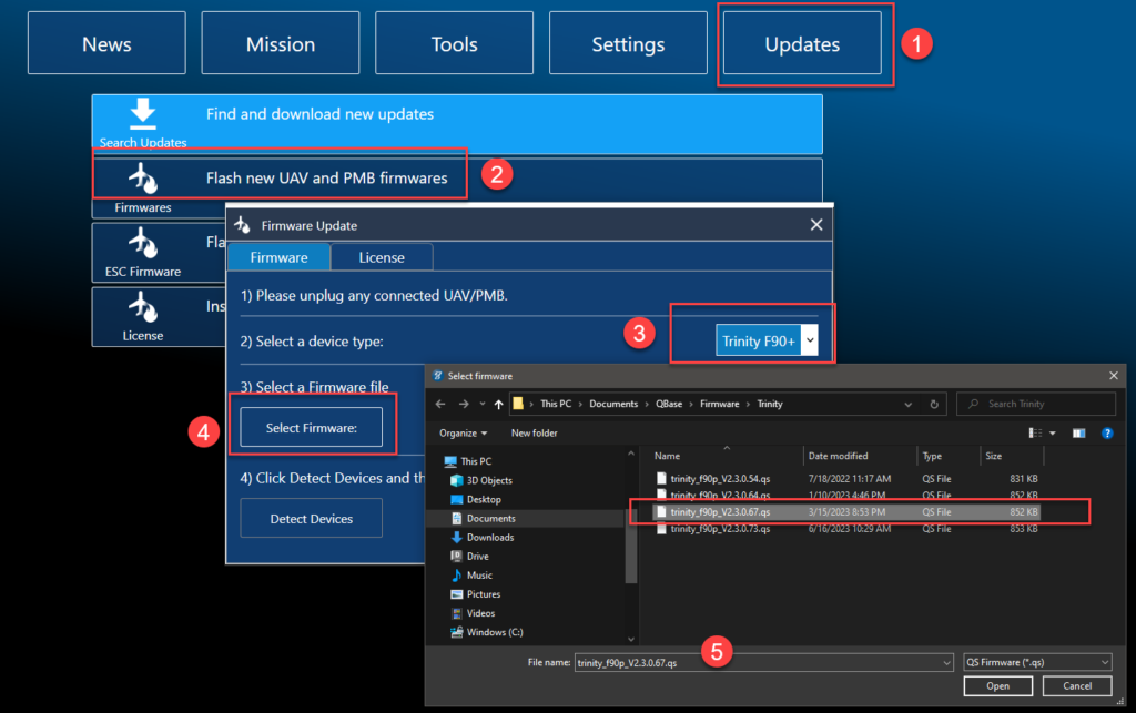 Firmware update QBase